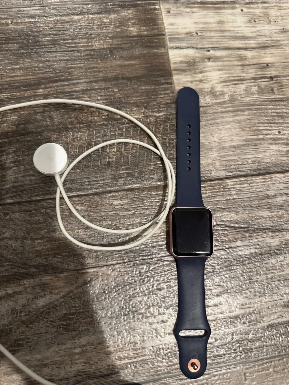 Apple Watch series 2 with Navy Silicone Band